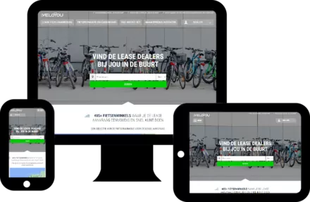 VeloYou op desktop, tablet en telefoon